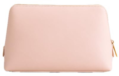 Buchstabenkult – Personalisierte Kosmetiktasche mit Name & Initiale – Rosa M – Schminktasche I Make-up Tasche Damen I Kulturbeutel für Reise & Alltag – Geschenkidee Sie & Ihn – Schminktäschchen