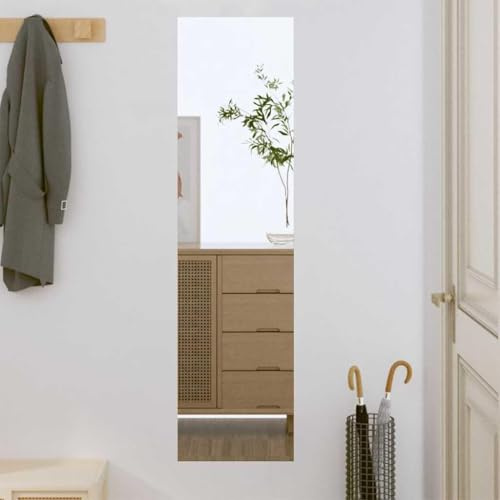 Frdhee Ganzkörperspiegel,Wandspiegel 30x100 cm Glas Badezimmerspiegel Rechteckig Türspiegel,Hängespiegel für Badezimmer Schlafzimmer Wohnzimmer Flur