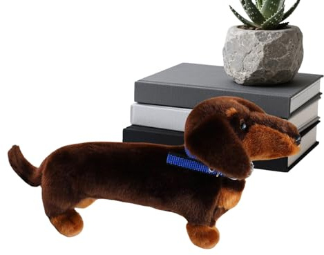 Générique Peluche Teckel | Coussin À Câlins en Forme De Chien Mignon - Oreiller Doudou Animal pour,pour Adultes Maison Bureau Canapé Lit Salle de Jeu Voiture Anniversaire Fêtes