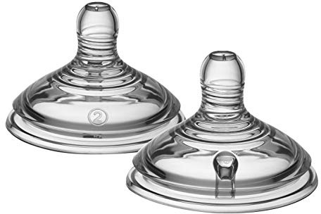 Tommee Tippee Natural Start Flexible und Dehnbare Sauger, Mittleren, 2 Stück