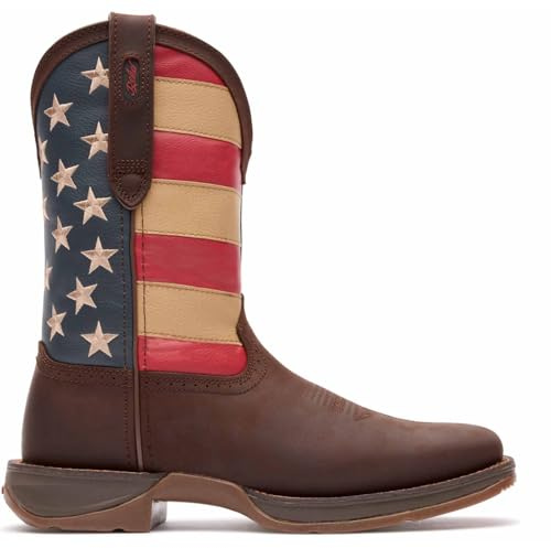 Durango Boots Pull-ON DB5554 EE Union Flag/Herren Westernreitstiefel Braun/Work Boots/Herrenstiefel/Westernstiefel, Groesse:44.5 (11 US)