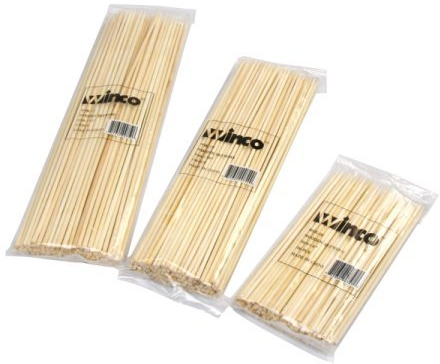 Thali Outlet - Wooden Skewers Set of 3 - Biodegradable Disposable - 7/ 9/12 Pack of 200 each