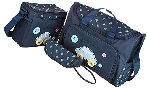 Sharplace Modische 4-teilige Wickeltasche, Tasche, Windeltasche, Pflegetasche, Reisetasche