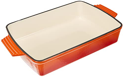 GSW 718363 - Pirofila arancione Shadow in ghisa, 28,5 x 20 cm