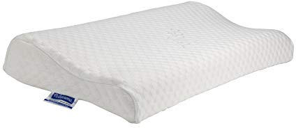 Todocama - Almohada viscoelástica Cervical con diseño ergonómico terapéutico. Doble Funda extraíble y Lavable. Fabricada íntegramente en España. Almohada Premium. (67x35x13cm)