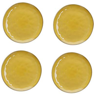 Set of 4 Rose and Tulipani Concerto Side Plate 20cm - Ochre Yellow