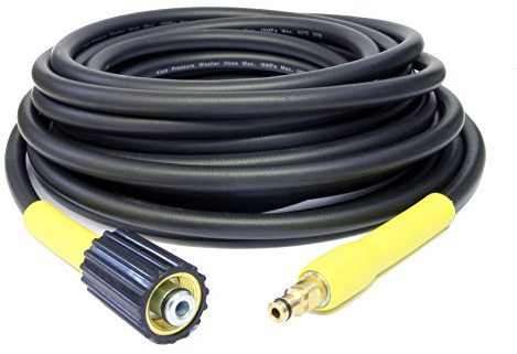 Equip2clean High-Pressure Washer Replacement Hose with M22 Female Screw Thread & Click-Type Connector | 10 Metres | Compatible for Karcher K Series Pressure Washers | 180 Bar / 2610 PSI Max Pressure
