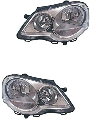 Halogen Scheinwerfer Set links & rechts Hauptscheinwerfer Frontscheinwerfer H7/H7 mit Elektromotor für Model 9N_