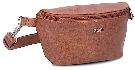 Zwei Damen Hip Bag Mademoiselle.M MH4 Bauchtasche 25 cm 1 Liter aus hochwertigem Kunstleder, Crossbody Bag wasserabweisend, 3-in-1 Bequeme Brusttasche, Gürteltasche & Hüfttasche