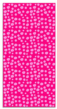 Panorama Agatha Ruiz de la Prada Vinylteppich Küche Lounge - Verschiedene Größen - (Grundlegende Drucke Rosa und Lila Kreise 300x200cm)