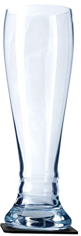 silwy® Verres magnétiques, verres en cristal de haute qualité avec aimant parfaitement intégré et nano gel pads métalliques (bière blanche// 0,5 litre)