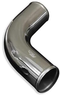 Aluminium bogen Alu-Bogen 75° Ladeluftkühler Turbo Alurohr Rohrbogen Pipe 30cm Lange (51mm)