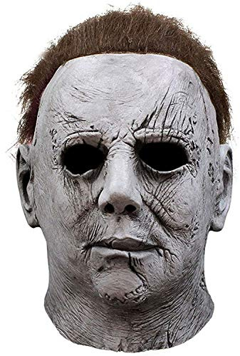 SHIFANQI Michael Myers Maske, Latex Halloween Maske für Erwachsene, Horror Cosplay Kostüm, perfekt für Fasching, Karneval & Halloween, Unisex (Myers A)