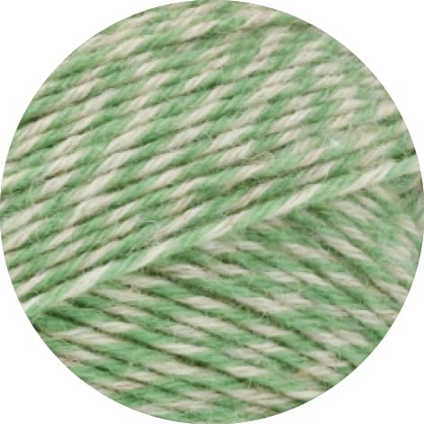 Lana Grossa MEILENWEIT 6-Fach 150g Spezial Print 8510 - Natur/Grün