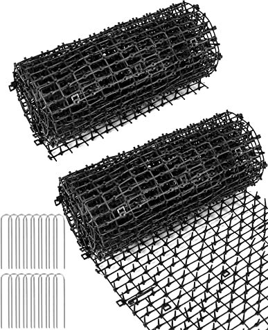 QWORK® Paquete de 2 Pinchos Anti Gatos -200cm x 30cm - Alambre de Espino Ahuyentador Gatos para Perros, Gatos y Otros Animales