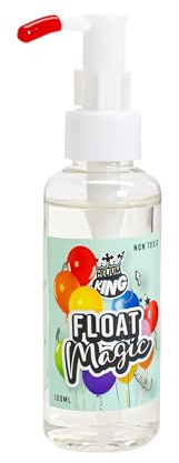 Helium King Float Magic Treatment for Helium Latex Balloons 100ml / 3.5 oz - Treats up to 50 9 Balloons Make your balloons Hi Float up to 25 times longer than without Float Magic Treatment