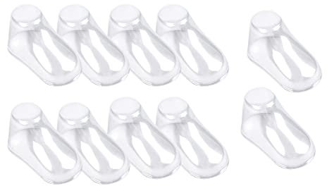 harayaa 10 árboles de Zapatos de Bebé Transparentes, Portátiles, Duraderos, Prácticos Soportes para Zapatos, Formas de Calcetines para Niños Pequeños, Almacen, 11cm