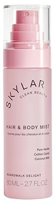 Skylar Boardwalk Delight Hair & Body Mist | Hypoallergenic & Clean Fragrance | Vegan, Cruelty Free, and Safe For Sensitive Skin | 80 ML, 2.7 Fl Oz