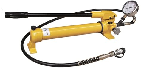 Generic CP-700 CP-180 Pompa idraulica manuale, Pompa idraulica portatile Pompa olio ad alta pressione, Piccola pompa manuale SUNBING (Color : CP-700 with meter)