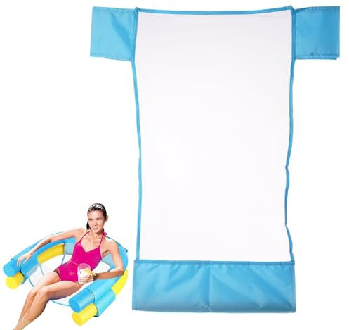 Pool-Schwimmstuhl – Pool-Nudelstuhl-Netz, Schwimmschwimmer für Erwachsene | Schwimmbad-Wasserstuhl, Poolliege, super Auftrieb, Schwimmnetz-Sling-Netzstuhl, Wasserversorgung, Spielzeug, Floaties