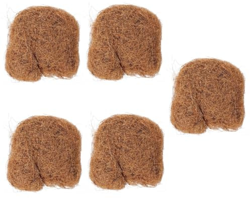 YARNOW 5 Pièces 1 Cocotier Soie Sol Végétale Tapis De Paillis Revêtement De Paillis Fibre De Artisanat Coussins Protecteurs d'animaux Tapis De Paillis en Fibre De