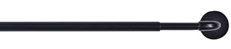 CINTACOR | Barre de Vitrage Extensible, Tringle à Rideaux sans Percage, Adhésive, Barre Telescopique en Métal Cadre de Fenêtre, Installation Facile sans Vis, Diamètre 10mm | 1 unité | Noir, 40-70cm