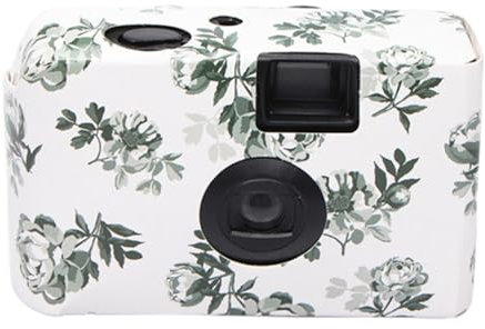 MEIBAOGE Appareil photo jetable, caméras imbéciles manuelles avec 8/12 films, cadeau d'anniversaire pour enfants, 90 x 56 x 32 mm