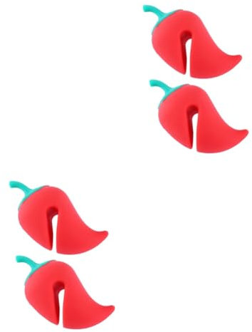 CIYODO 4pcs Red Pot Holder Steam Releaser Lid Lifter for Accessories Kitchen Supplies