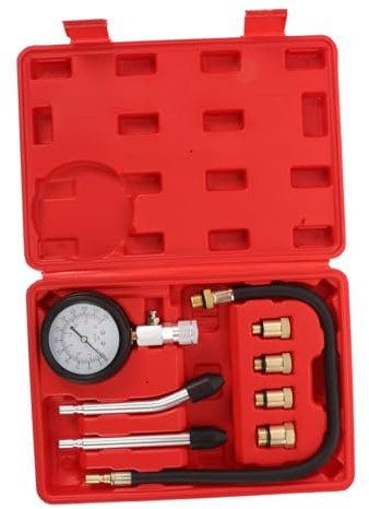 iplusmile 1satz Multifunktionales Automobil Und -kompressionstest-kit Mit Digitalem Druckmessgerät Und Adapter Für Präzise Druckmessungen Verschiedenen Motoren