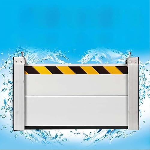 Generisch Hochwasserschutz Barriere Tur Hochwasserschutz Bei Türen Für Kellerfenster Straße Tür Wasser Garage Reflektierend Wasserbarriere Hochwasser Wasserabweiser Aluminiumlegierung,Silber,60x40cm