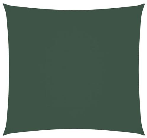 Homvdxl Quadratisches Sonnensegel, wasserdicht, 3,6 x 3,6 m, Gartensegel, Überdachung mit Seilen, UV-Block, Terrassen-Sonnenschutz, Sonnenschutz, Markisen, Unterstand für draußen, Grün