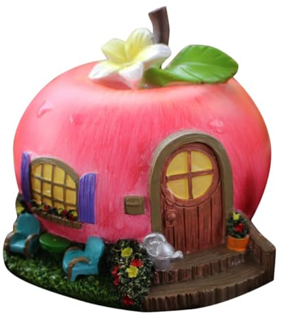 FUNOMOCYA Adorno de Casa Miniatura con Forma de Manzana Decoración para de Hadas y Accesorios de Paisajismo para y Bonsáis Decorativos