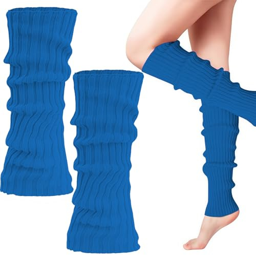 WANGWANG Sexy Damen Atulpen Grün, Beinstulpen Damen für 80er 90er Jahre Kostüme zu Motto Partys, Neon Strümpfe für Fasching Karneval | Tanzen Aerobic Kostüm Accessoires