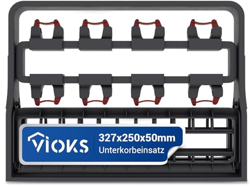 VIOKS Unterkorbeinsatz Universal Ersatz für AEG A9SZGB01 Electrоlux E9DHGB01 9029795540 9029795557 - Geschirrspülerzubehör Überragendes Fassungsvermögen -Korbeinsatz für Gläser in Geschirrspüler