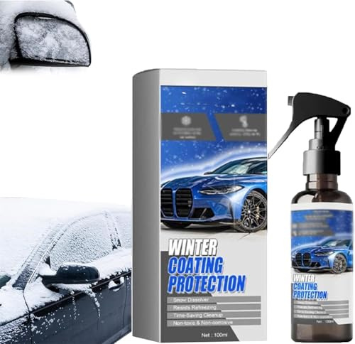 2025 New Car Windshield Snow Melting Coating Spray, Deicer Spray for Car Windshield, De-Icers for Car Windshield Defroster, Multi-purpose Car Window Remover Snows Spray,Quickly Snow Melting (3)