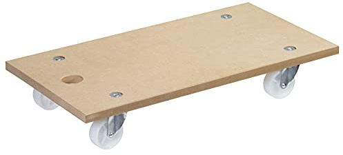 WAGNER Transporthilfe MM 1110 I 57,5 x 30 cm – ideal für Unhandliches, Geräte & Möbel I MDF Platte I Tragkraft 250 kg I Beste Beweglichkeit I strapazierfähig & robust - 20111001