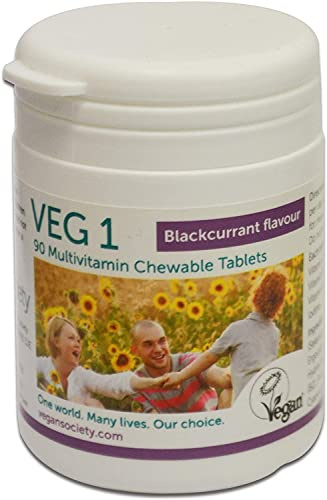 Vegan Society | VEG 1 - Blackcurrant Flavour | 90 tablets