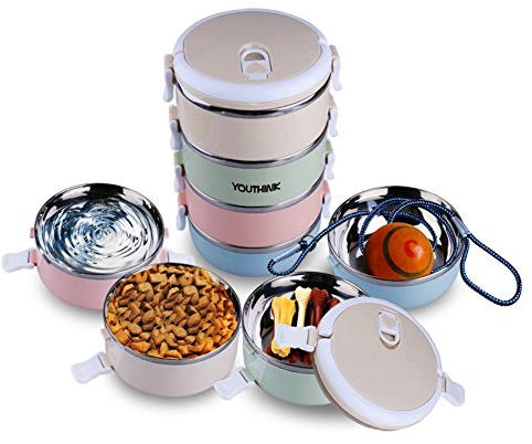 Reisenäpfe Hundenapf Katzennapf aus Edelstahl Auslaufsicher Tragbar Futternapf Näpfe für Hunde Katze (Mix Farb)