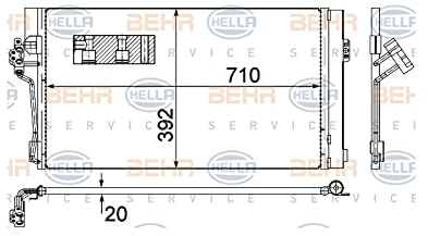 HELLA 8FC 351 343-014 Kondensator, Klimaanlage