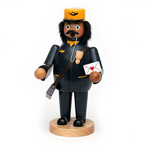 Wichtelstube-Kollektion Räuchermännchen Räuchermann Postbote Postmann Räucherfigur 20cm