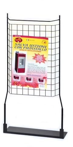 Best Fire 12003 Griglia Salvaustioni con Piedistallo, Acciaio Nero