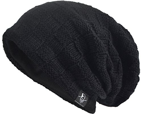 VECRY Herren Slouchy Stricken Übergroße Beanie Skull Caps Künstlerische Hüte