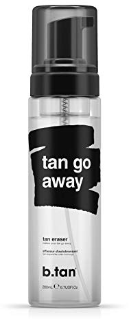 b.tan Self Tanner Remover | Tan Go Away - Best, Express Sunless Tanner Eraser Foam, Leaves Skin Prepped & Primed For Your Next Fake Tan, Vegan & Cruelty Free, Gentle Erase Formula, 200ml