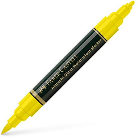 Faber-Castell - 160407 - Box mit 4 Aquarell-Markern A. Dürer 107, Cadmium Gelb