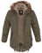 bw-online-shop Winterparka Fishtail mit Futter oliv - L