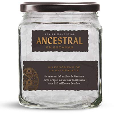 Escamas de Sal de Manantial 100% Ecológica. Sal sin refinar ni Microplásticos. Ideal como sal de mesa. Textura Crujiente y Delicada.