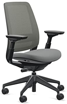 Steelcase Series 2 Office Chair, Graphite Frame, Cogent Connect Graphite, Hard Floor Casters