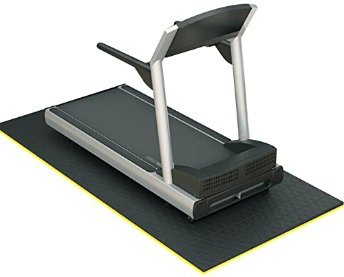 V3VOGUE Unterlegmatte Für Fitnessgeräte, Bodenschutzmatte Schalldämmend Laufband Matte, Schutzmatte Stoßfest Für Fitnessgeräte, Laufband, Heimtrainer, Hantelbank, Sportgeräte