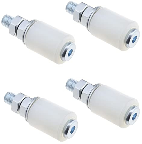 ECSiNG 4 Pezzi Rullo In Nylon Porta Scorrevole A Rullo Porta Scorrevole Del Fienile Guida A Pavimento Accessori Per Porte A Rullo Per Porte Scorrevoli Porte Elettriche Garage 27x35mm