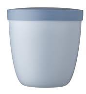 Mepal - Snackbox Ellipse - Lebensmittelbehälter zum Aufbewahren und Transportieren von Snacks - geeignet für Gefrierschrank, Mikrowelle & Spülmaschine - 500 ml - Nordic Blue